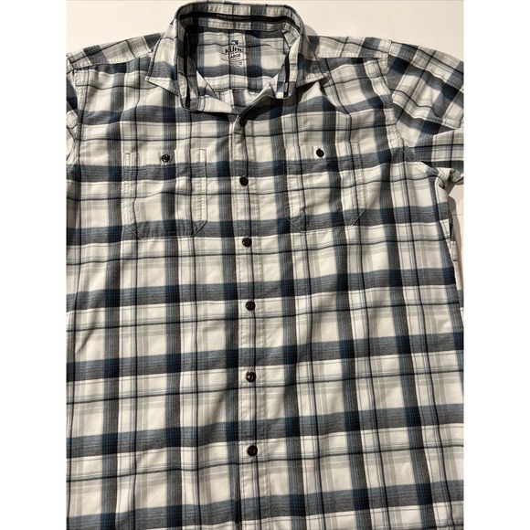 Kuhl Shirt Mens Large Blue Plaid Short Sleeve Outdoors (B2) - Picture 1 of 5